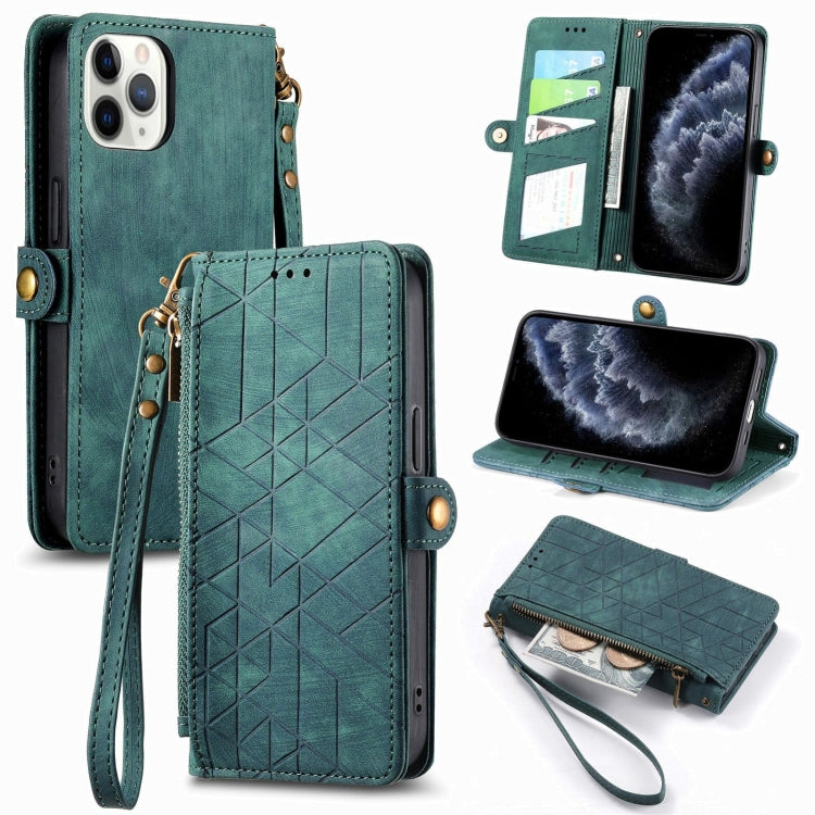 Ốp điện thoại da có khóa bên hình học và dây kéo, dành cho iPhone 11, dành cho iPhone 11 Pro, dành cho iPhone X / XS, dành cho iPhone XR, dành cho iPhone XS Max, dành cho iPhone 7 Plus / 8 Plus, dành cho iPhone 6 Plus / 6s Plus, dành cho iPhone 6 / 6s