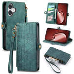 Ốp lưng điện thoại da ví dây kéo hình học có khóa bên, dành cho iPhone 17e / 16e, dành cho iPhone 17 Pro Max, dành cho iPhone 17 Pro, dành cho iPhone 17, dành cho iPhone Air, dành cho iPhone 16 Pro Max, dành cho iPhone 16 Pro, dành cho iPhone 16 Plus