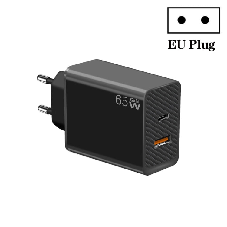Bộ chuyển đổi GaN PD48W Type-C PD3.0 + USB3.0 cho MacBook Series, phích cắm EU, phích cắm EU