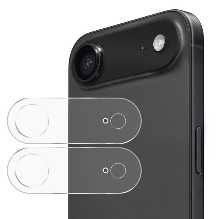 2 miếng phim kính cường lực 9H ENKAY Hat-Prince cho ống kính camera sau, dành cho iPhone 17e / 16e, iPhone 17 Pro Max, iPhone 17 Pro, iPhone 17, iPhone Air, iPhone 16 Pro / 16 Pro Max, iPhone 16 / 16 Plus, iPhone 15 Pro / 15 Pro Max