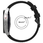 Dây đồng hồ khóa đen da silicone, cho Samsung Galaxy Watch 6 Classic, cho Samsung Galaxy Watch 6
