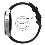 Dây đồng hồ khóa đen da silicone, kích thước: S, cho Samsung Galaxy Watch 6 Classic, cho Samsung Galaxy Watch 6