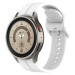 Dây đồng hồ silicone khóa màu rãnh, cho Samsung Galaxy Watch 6 / 6 Classic