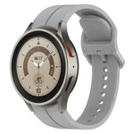 Dây đồng hồ silicone khóa màu rãnh, cho Samsung Galaxy Watch 6 / 6 Classic