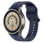 Dây đồng hồ silicone khóa màu rãnh, cho Samsung Galaxy Watch 6 / 6 Classic