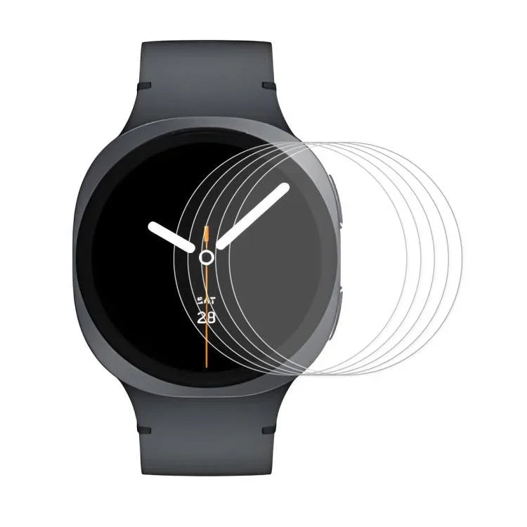 5 miếng phim bảo vệ màn hình kính cường lực 0.2mm 9H ENKAY, dành cho Samsung Galaxy Watch Ultra 47mm / Ultra 2025, dành cho Samsung Galaxy Watch8 44mm, dành cho Samsung Galaxy Watch8 40mm, dành cho Samsung Galaxy Watch6 Classic / Ultra 47mm