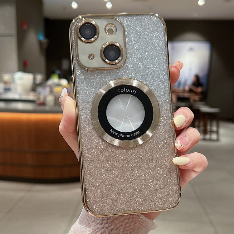 Ốp điện thoại TPU mạ điện lấp lánh chuyển màu có MagSafe, dành cho iPhone 16 Pro, iPhone 16 Plus, iPhone 15 Pro Max, iPhone 15 Pro, iPhone 15 Plus, iPhone 15, iPhone 14 Plus