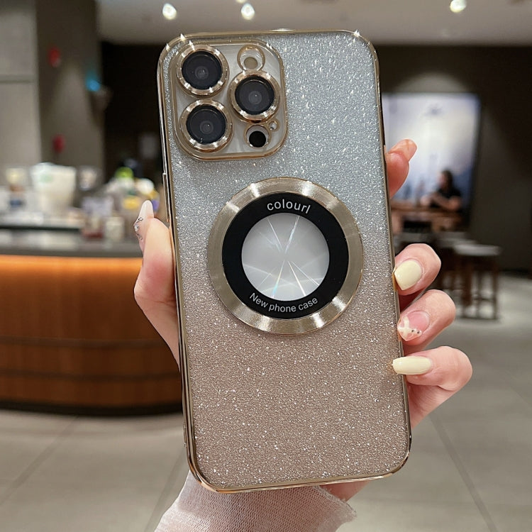 Ốp điện thoại TPU mạ điện lấp lánh chuyển màu có MagSafe, dành cho iPhone 16 Pro, iPhone 16 Plus, iPhone 15 Pro Max, iPhone 15 Pro, iPhone 15 Plus, iPhone 15, iPhone 14 Plus