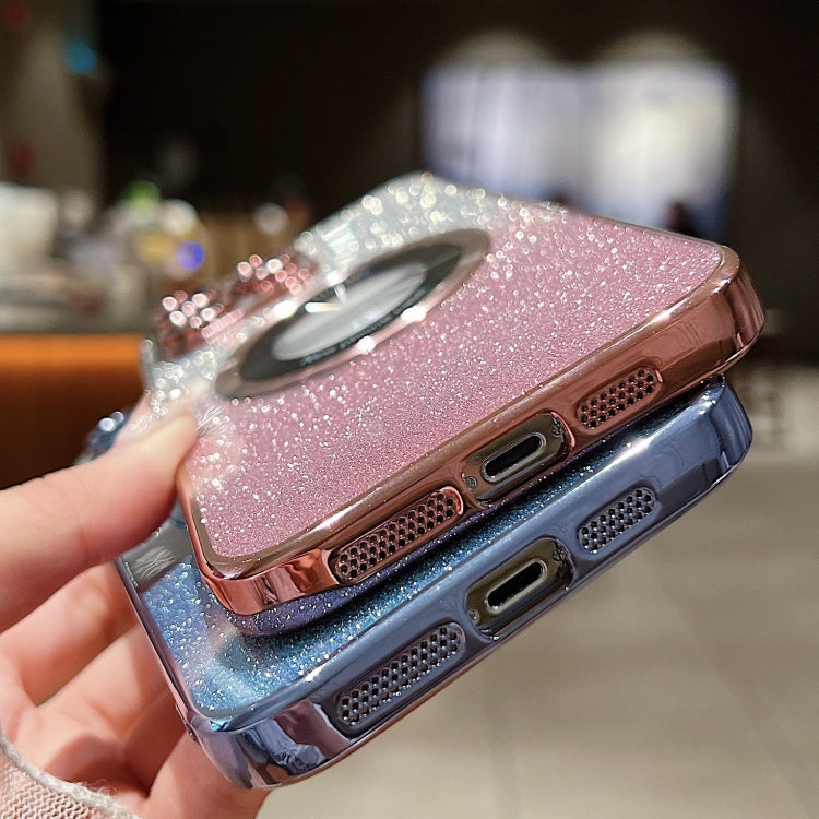 Ốp điện thoại TPU mạ điện lấp lánh chuyển màu có MagSafe, dành cho iPhone 16 Pro, iPhone 16 Plus, iPhone 15 Pro Max, iPhone 15 Pro, iPhone 15 Plus, iPhone 15, iPhone 14 Plus