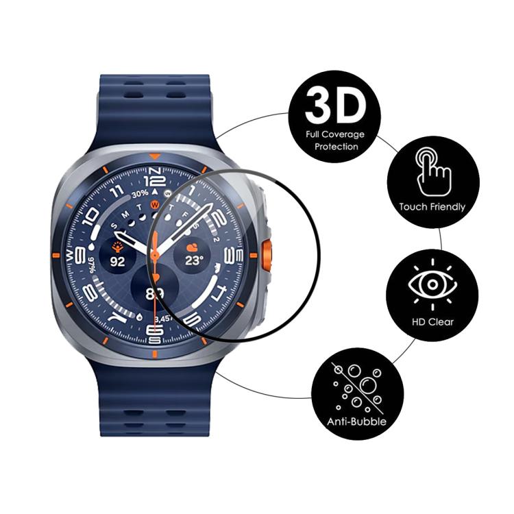 Phim màn hình HD phủ toàn bộ cạnh mềm PC 3D ENKAY, dành cho Samsung Galaxy Watch Ultra 47mm / Ultra 2025, dành cho Samsung Galaxy Watch8 Classic 46mm, dành cho Samsung Galaxy Watch8 44mm, dành cho Samsung Galaxy Watch8 40mm