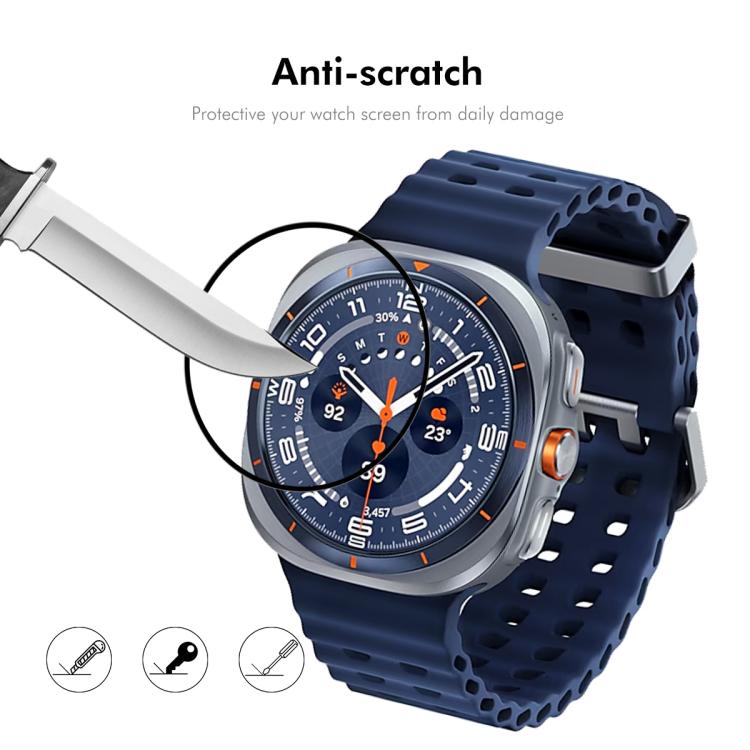 Phim màn hình HD phủ toàn bộ cạnh mềm PC 3D ENKAY, dành cho Samsung Galaxy Watch Ultra 47mm / Ultra 2025, dành cho Samsung Galaxy Watch8 Classic 46mm, dành cho Samsung Galaxy Watch8 44mm, dành cho Samsung Galaxy Watch8 40mm