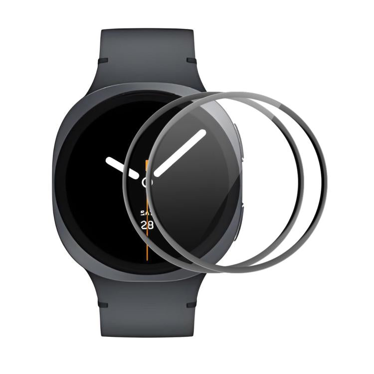 2 miếng phim màn hình HD phủ toàn bộ cạnh mềm PC 3D ENKAY, dành cho Samsung Galaxy Watch Ultra 47mm / Ultra 2025, dành cho Samsung Galaxy Watch8 Classic 46mm, dành cho Samsung Galaxy Watch8 44mm, dành cho Samsung Galaxy Watch8 40mm