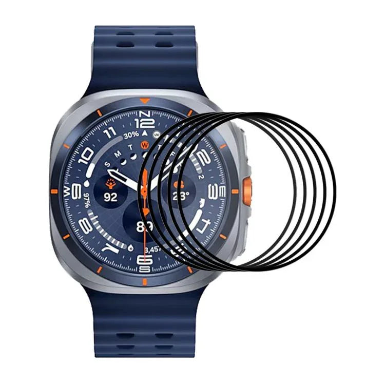 5 miếng phim màn hình HD phủ toàn bộ cạnh mềm PC 3D ENKAY, dành cho Samsung Galaxy Watch Ultra 47mm / Ultra 2025, dành cho Samsung Galaxy Watch8 Classic 46mm, dành cho Samsung Galaxy Watch8 44mm, dành cho Samsung Galaxy Watch8 40mm