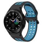 Dây đồng hồ silicone thoáng khí hai màu, cho Samsung Galaxy Watch 4 Classic 42mm