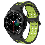 Dây đồng hồ silicone thoáng khí hai màu, cho Samsung Galaxy Watch 4 Classic 42mm
