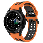 Dây đồng hồ silicone thoáng khí hai màu, cho Samsung Galaxy Watch 4 Classic 42mm