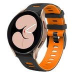 Dây đồng hồ silicone hai màu 20mm, cho Samsung Galaxy Watch 5 40mm