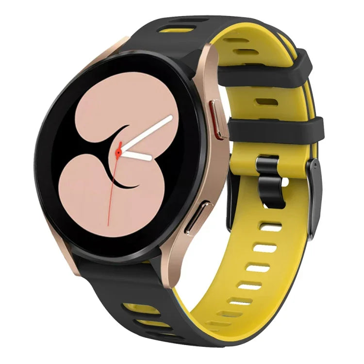 Dây đồng hồ silicone hai màu 20mm, cho Samsung Galaxy Watch 5 40mm