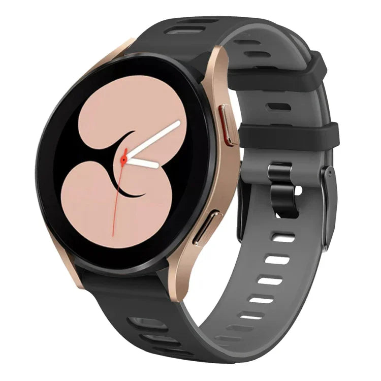 Dây đồng hồ silicone hai màu 20mm, cho Samsung Galaxy Watch 5 40mm