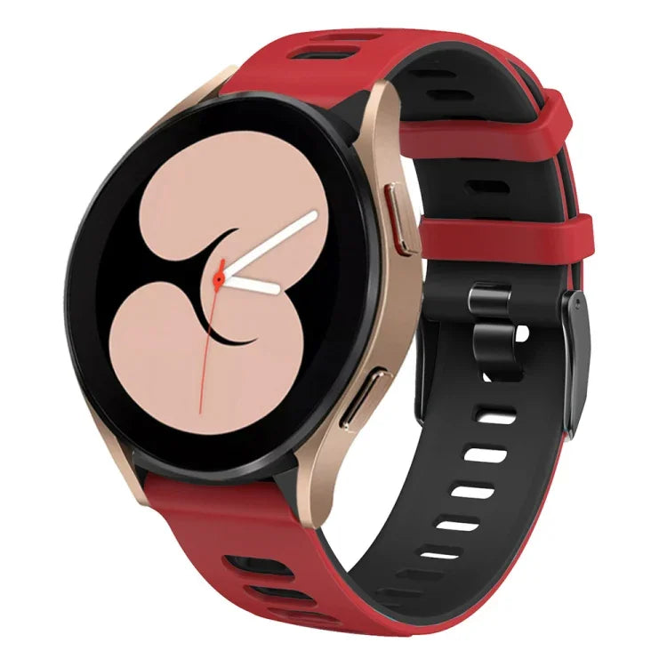 Dây đồng hồ silicone hai màu 20mm, cho Samsung Galaxy Watch 5 40mm