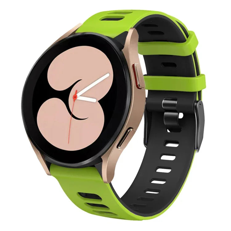 Dây đồng hồ silicone hai màu 20mm, cho Samsung Galaxy Watch 5 40mm