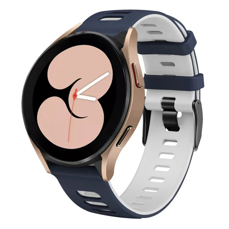 Dây đồng hồ silicone hai màu 20mm, cho Samsung Galaxy Watch 5 40mm