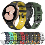 Dây đồng hồ silicone hai màu 20mm, cho Samsung Galaxy Watch 5 40mm