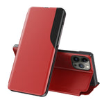 Ốp điện thoại da gập hiển thị bên cạnh, dành cho iPhone 17e / 16e, iPhone 17 Pro Max, iPhone 17 Pro, iPhone 17, iPhone Air, iPhone 16 Pro Max, iPhone 16 Pro, iPhone 16 Plus
