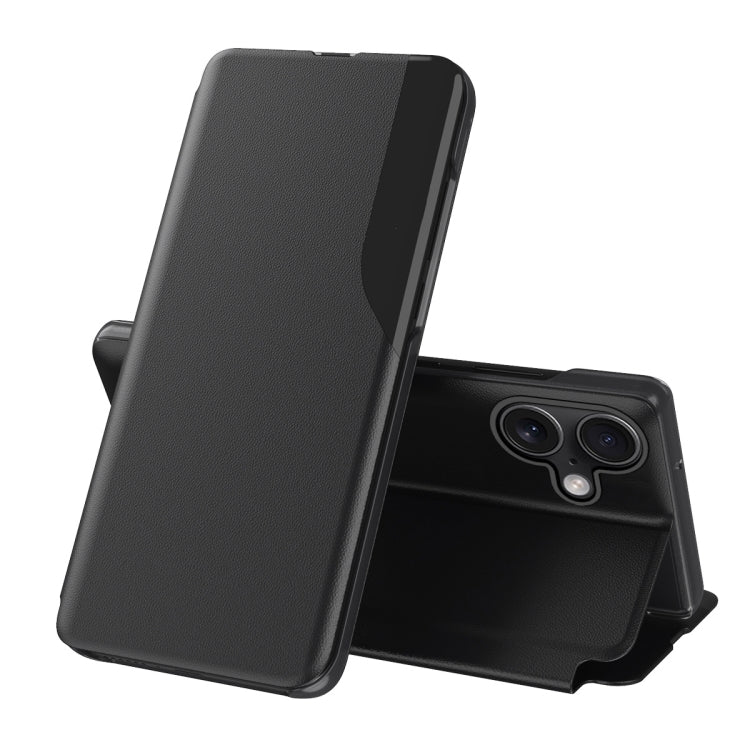 Ốp điện thoại da gập hiển thị bên cạnh, dành cho iPhone 17e / 16e, iPhone 17 Pro Max, iPhone 17 Pro, iPhone 17, iPhone Air, iPhone 16 Pro Max, iPhone 16 Pro, iPhone 16 Plus