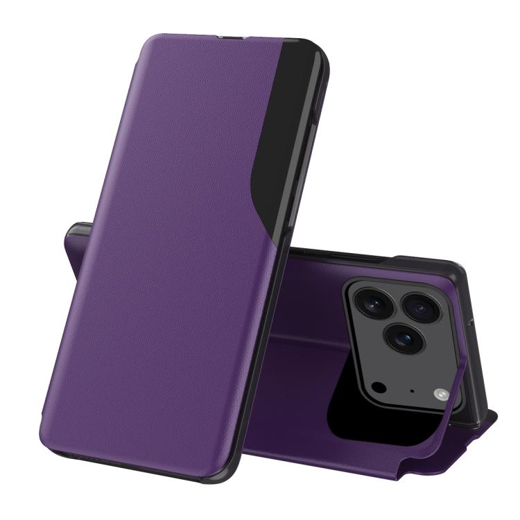 Ốp điện thoại da gập hiển thị bên cạnh, dành cho iPhone 17e / 16e, iPhone 17 Pro Max, iPhone 17 Pro, iPhone 17, iPhone Air, iPhone 16 Pro Max, iPhone 16 Pro, iPhone 16 Plus