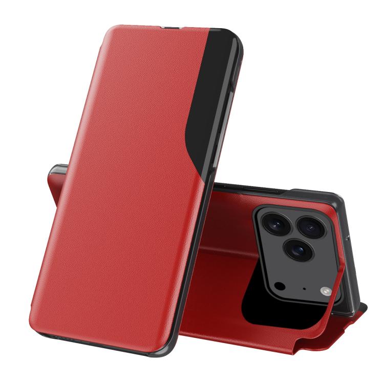 Ốp điện thoại da gập hiển thị bên cạnh, dành cho iPhone 17e / 16e, iPhone 17 Pro Max, iPhone 17 Pro, iPhone 17, iPhone Air, iPhone 16 Pro Max, iPhone 16 Pro, iPhone 16 Plus