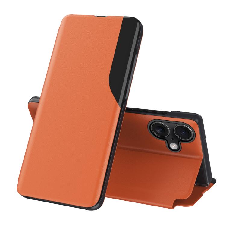 Ốp điện thoại da gập hiển thị bên cạnh, dành cho iPhone 17e / 16e, iPhone 17 Pro Max, iPhone 17 Pro, iPhone 17, iPhone Air, iPhone 16 Pro Max, iPhone 16 Pro, iPhone 16 Plus