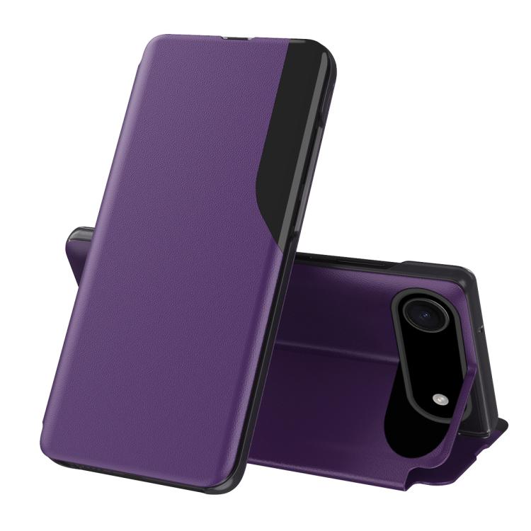 Ốp điện thoại da gập hiển thị bên cạnh, dành cho iPhone 17e / 16e, iPhone 17 Pro Max, iPhone 17 Pro, iPhone 17, iPhone Air, iPhone 16 Pro Max, iPhone 16 Pro, iPhone 16 Plus
