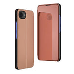 Ốp điện thoại da gập ngang gương mạ điện có giá đỡ, dành cho iPhone 17e / 16e, iPhone 17 Pro Max, iPhone 17 Pro, iPhone 17, iPhone Air, iPhone 16 Pro Max