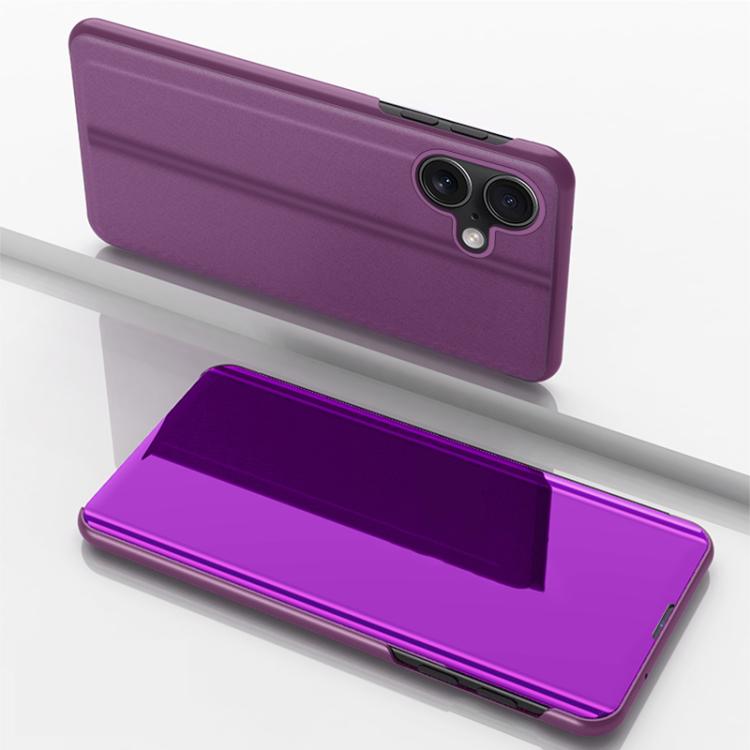Ốp điện thoại da gập ngang gương mạ điện có giá đỡ, dành cho iPhone 17e / 16e, iPhone 17 Pro Max, iPhone 17 Pro, iPhone 17, iPhone Air, iPhone 16 Pro Max