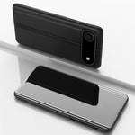 Ốp điện thoại da gập ngang gương mạ điện có giá đỡ, dành cho iPhone 17e / 16e, iPhone 17 Pro Max, iPhone 17 Pro, iPhone 17, iPhone Air, iPhone 16 Pro Max