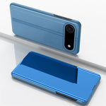 Ốp điện thoại da gập ngang gương mạ điện có giá đỡ, dành cho iPhone 17e / 16e, iPhone 17 Pro Max, iPhone 17 Pro, iPhone 17, iPhone Air, iPhone 16 Pro Max