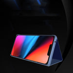 Ốp điện thoại da gập ngang gương mạ điện có giá đỡ, dành cho iPhone 17e / 16e, iPhone 17 Pro Max, iPhone 17 Pro, iPhone 17, iPhone Air, iPhone 16 Pro Max
