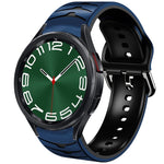 Curved Texture Silicone Watch Band, For Samsung Galaxy Watch 6 Classic 47mm, For Samsung Galaxy Watch 6 44mm, For Samsung Galaxy Watch 6 40mm