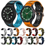 Curved Texture Silicone Watch Band, For Samsung Galaxy Watch 6 Classic 47mm, For Samsung Galaxy Watch 6 44mm, For Samsung Galaxy Watch 6 40mm
