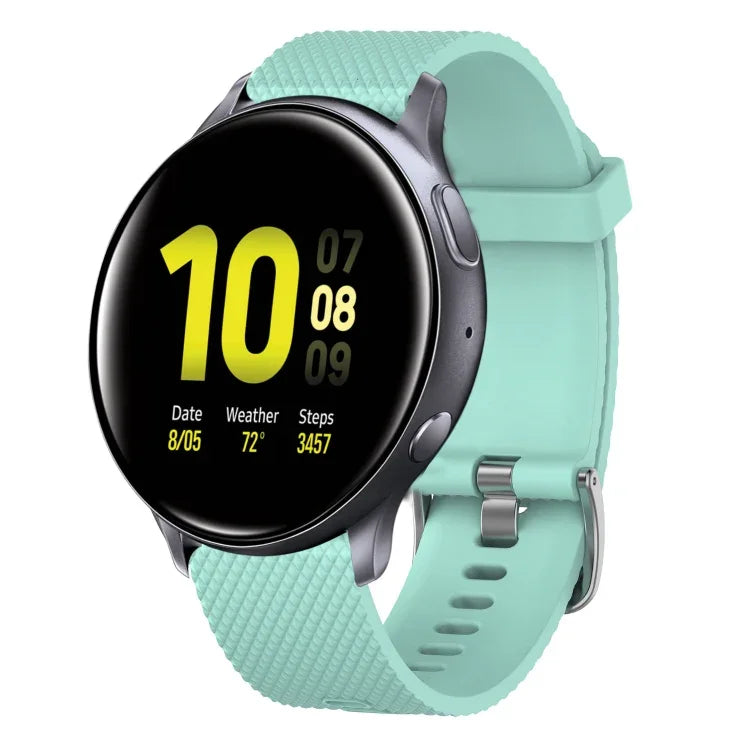 Dây đồng hồ silicone họa tiết kim cương 20mm, cho Samsung Galaxy Watch 4 Classic 42mm, cho Samsung Galaxy Watch Active 2 44mm, cho Samsung Galaxy Watch Active 2 40mm, cho Samsung Galaxy Watch 42mm