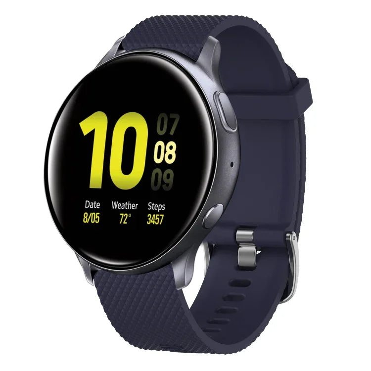 Dây đồng hồ silicone họa tiết kim cương 20mm, cho Samsung Galaxy Watch 4 Classic 42mm, cho Samsung Galaxy Watch Active 2 44mm, cho Samsung Galaxy Watch Active 2 40mm, cho Samsung Galaxy Watch 42mm