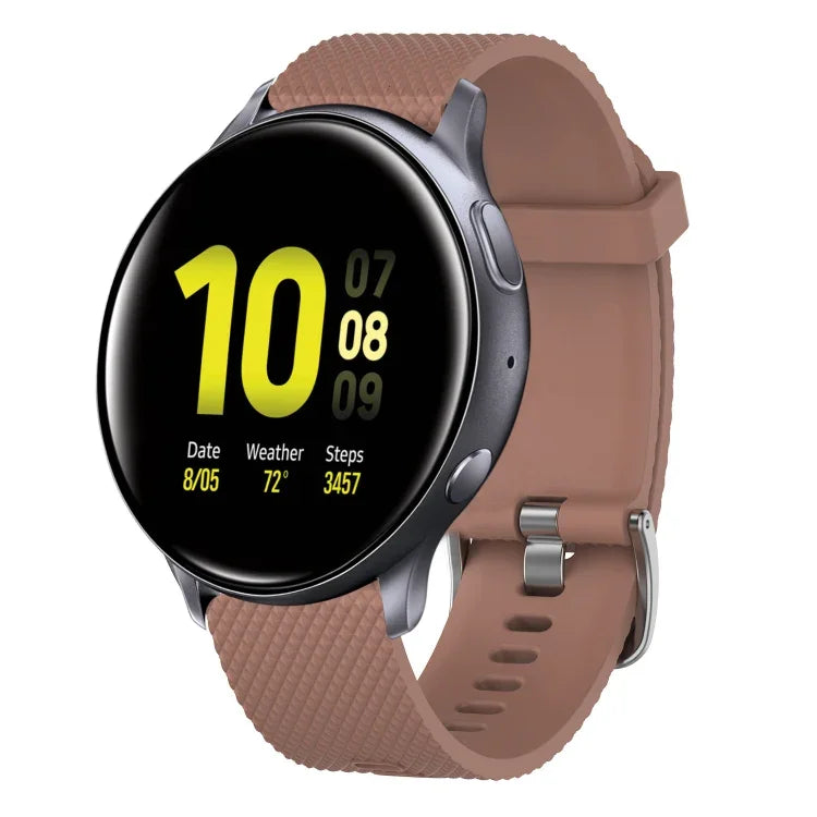 Dây đồng hồ silicone họa tiết kim cương 20mm, cho Samsung Galaxy Watch 4 Classic 42mm, cho Samsung Galaxy Watch Active 2 44mm, cho Samsung Galaxy Watch Active 2 40mm, cho Samsung Galaxy Watch 42mm