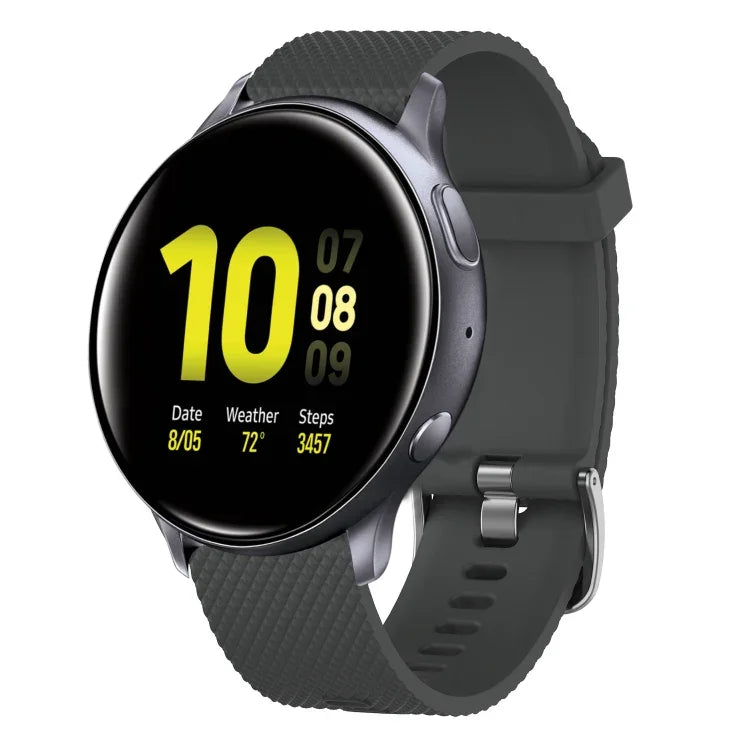 Dây đồng hồ silicone họa tiết kim cương 20mm, cho Samsung Galaxy Watch 4 Classic 42mm, cho Samsung Galaxy Watch Active 2 44mm, cho Samsung Galaxy Watch Active 2 40mm, cho Samsung Galaxy Watch 42mm