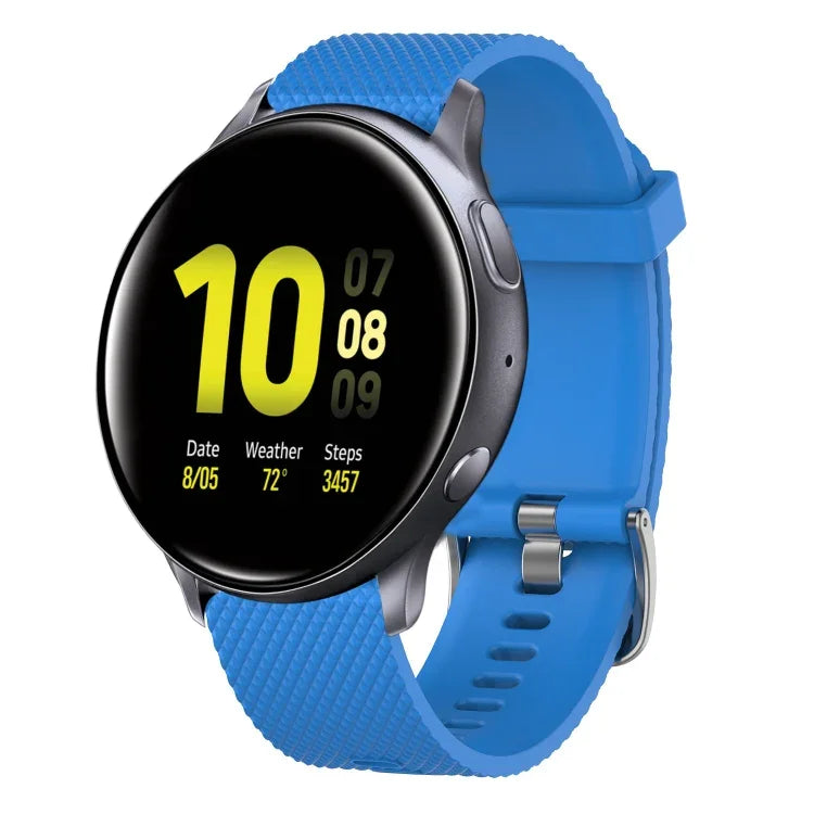 Dây đồng hồ silicone họa tiết kim cương 20mm, cho Samsung Galaxy Watch 4 Classic 42mm, cho Samsung Galaxy Watch Active 2 44mm, cho Samsung Galaxy Watch Active 2 40mm, cho Samsung Galaxy Watch 42mm
