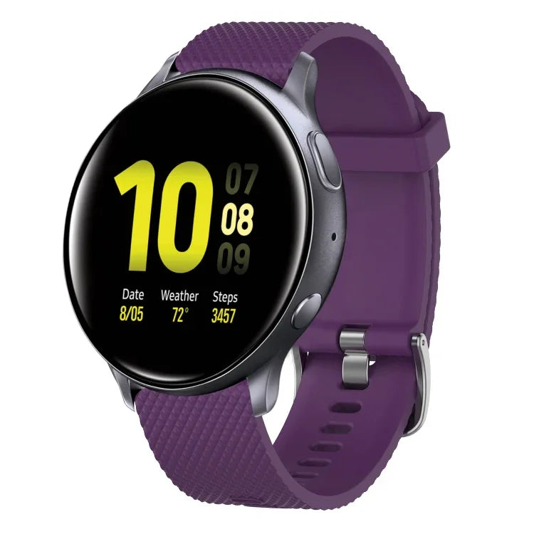 Dây đồng hồ silicone họa tiết kim cương 20mm, cho Samsung Galaxy Watch 4 Classic 42mm, cho Samsung Galaxy Watch Active 2 44mm, cho Samsung Galaxy Watch Active 2 40mm, cho Samsung Galaxy Watch 42mm