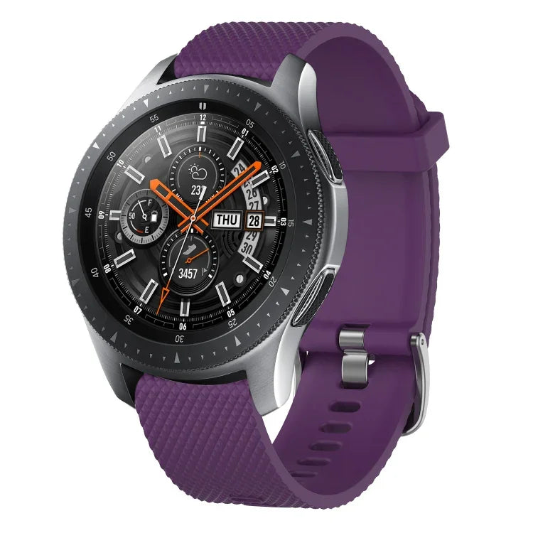Dây đồng hồ silicone họa tiết kim cương 20mm, cho Samsung Galaxy Watch 4 Classic 42mm, cho Samsung Galaxy Watch Active 2 44mm, cho Samsung Galaxy Watch Active 2 40mm, cho Samsung Galaxy Watch 42mm