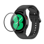 Dây đeo silicone JUNSUNMAY điều chỉnh + Bộ bảo vệ màn hình PMMA phủ toàn diện, Dành cho Samsung Galaxy Watch5 40mm, Dành cho Samsung Galaxy Watch4 44mm, Dành cho Samsung Galaxy Watch4 40mm