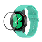 Dây đeo silicone JUNSUNMAY điều chỉnh + Bộ bảo vệ màn hình PMMA phủ toàn diện, Dành cho Samsung Galaxy Watch5 40mm, Dành cho Samsung Galaxy Watch4 44mm, Dành cho Samsung Galaxy Watch4 40mm