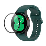 Dây đeo silicone JUNSUNMAY điều chỉnh + Bộ bảo vệ màn hình PMMA phủ toàn diện, Dành cho Samsung Galaxy Watch5 40mm, Dành cho Samsung Galaxy Watch4 44mm, Dành cho Samsung Galaxy Watch4 40mm